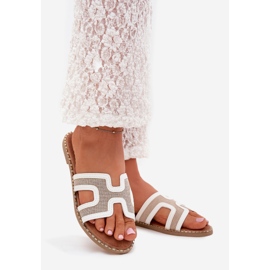 Boto Flip de Verya de mujeres plana -flip blanco 1