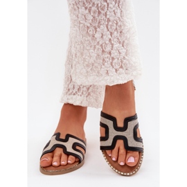 Boto Chanclas planas de mujeres de Verya Black Verya negro 3