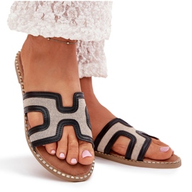 Boto Chanclas planas de mujeres de Verya Black Verya negro 9