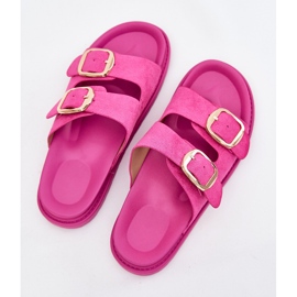 Boto Flip Flip Flip Flip en la plataforma con hebillas doradas Fuchsia Verena rosado 9
