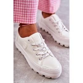 Zapatillas de zapatillas pintadas Big Star KK274045 White blanco 4 Zapatillas de zapatillas pintadas Big Star KK274045 White blanco 4