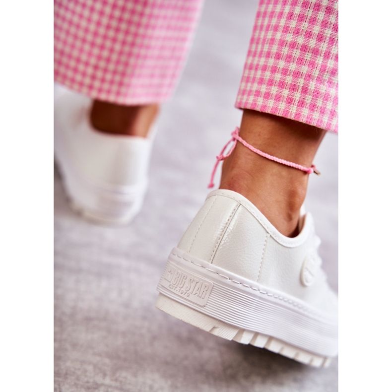 Zapatillas de zapatillas pintadas Big Star KK274045 White blanco 3 Zapatillas de zapatillas pintadas Big Star KK274045 White blanco 3