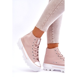 Zapatillas de mujer Big Star color piel LL274157 rosado 2 Zapatillas de mujer Big Star color piel LL274157 rosado 2