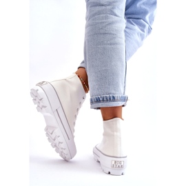 Zapatillas de deporte femenino en la plataforma blanca Big Star LL274156 blanco 3 Zapatillas de deporte femenino en la plataforma blanca Big Star LL274156 blanco 3