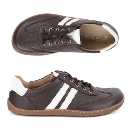 Olivier Zapatos minimalistas de cuero para mujer descalzo 1287 zapatillas marrones marrón 5