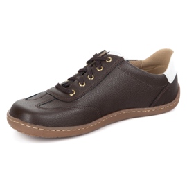 Olivier Zapatos minimalistas de cuero para mujer descalzo 1287 zapatillas marrones marrón 1