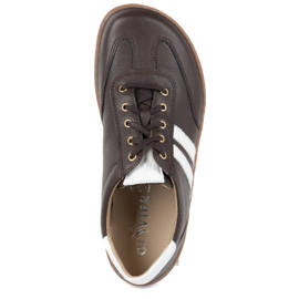 Olivier Zapatos minimalistas de cuero para mujer descalzo 1287 zapatillas marrones marrón 4