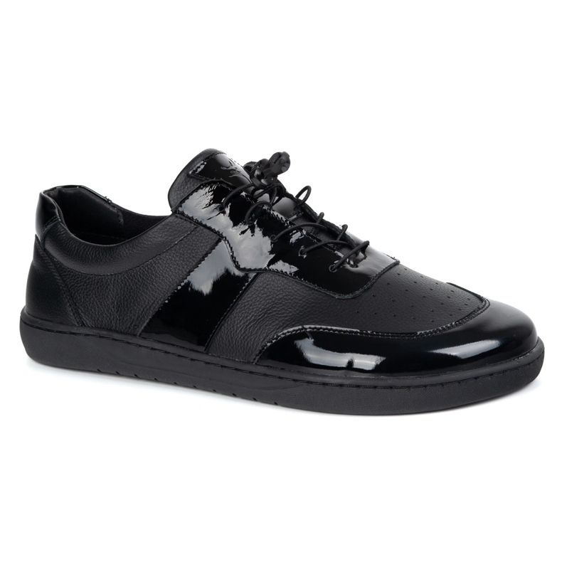 Olivier Zapatos descalzos de mujeres de cuero minimalista Aria Floter Negro 1
