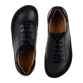 Zapatos de hombre descalzos hechos de modelo de cuero natural Olivier Reno Black 6