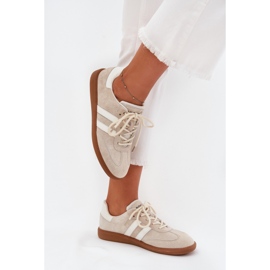 Boto Zapatillas de deporte de cuero bajo beige ismina 7