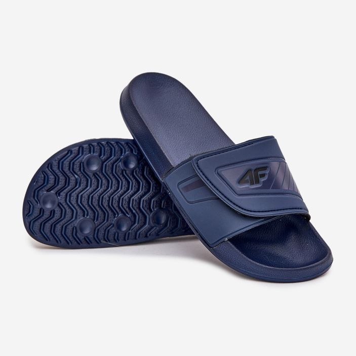 Flip-flops para hombres con velcro 4fmm00fflim091-31s azul marino 2 Flip-flops para hombres con velcro 4fmm00fflim091-31s azul marino 2