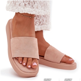 Boto Flip Flip Flip Flip en la plataforma con Eco Suede Dirty Rose Jorina rosado 10