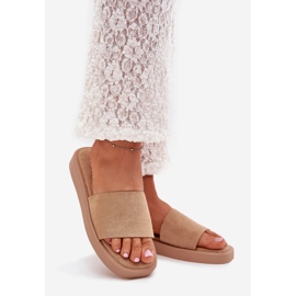 Boto Flip Flip Flip Flip en la plataforma con Eco Suede Dark Beige Jorina 1 Boto Flip Flip Flip Flip en la plataforma con Eco Suede Dark Beige Jorina 1