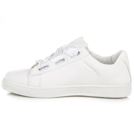 Zapatillas de deporte con estilo con una cinta blanco 1 Zapatillas de deporte con estilo con una cinta blanco 1