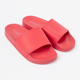 Shelvt Cómodas zapatillas para mujeres rosas 1