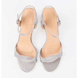 Shelvt Sandalias con plata baja 3
