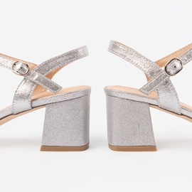 Shelvt Sandalias con plata baja 2