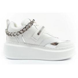 Zapatos deportivos femeninos Karl Lagerfeld Anakapri KL63543 01S blanco 2