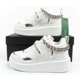 Zapatos deportivos femeninos Karl Lagerfeld Anakapri KL63543 01S blanco 7
