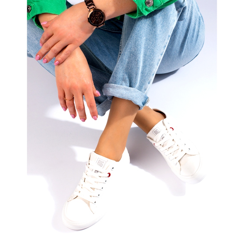 Big Star JJ274001 Sneakers bajas para mujeres blanco 3 Big Star JJ274001 Sneakers bajas para mujeres blanco 3