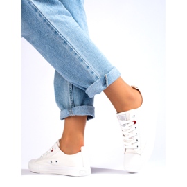 Big Star JJ274001 Sneakers bajas para mujeres blanco 4