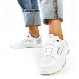 Cross Jeans Zapatillas de deporte de deportes blancos femeninos jeans cruzados 2