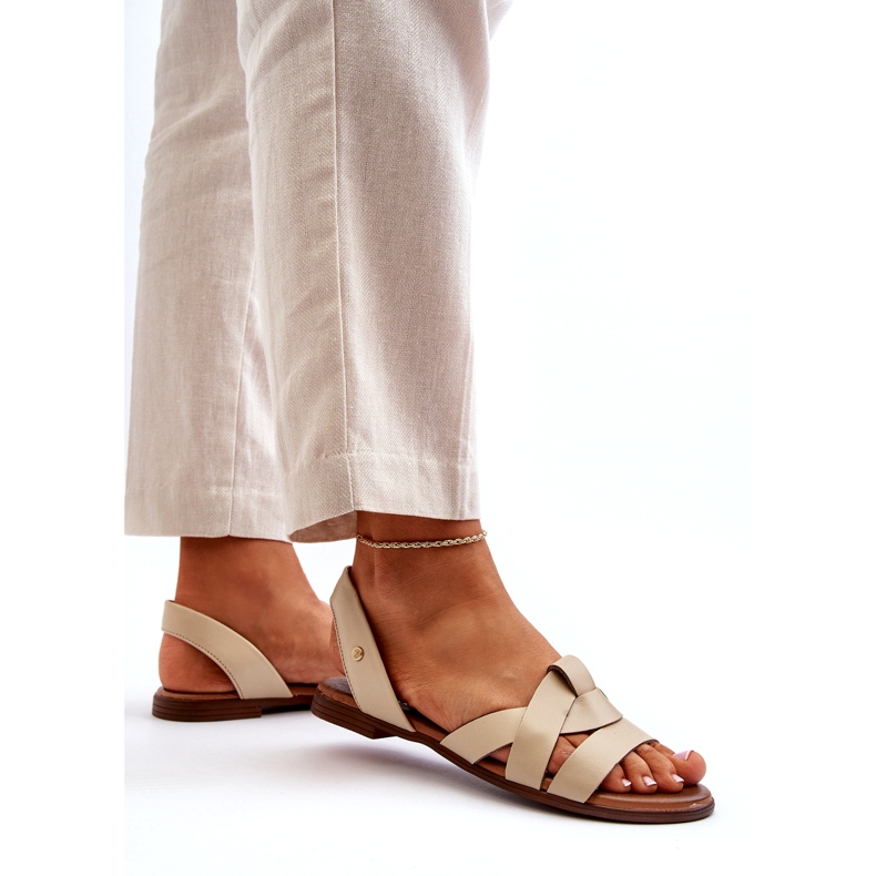 Zazoo 40185 Sandalias cómodas de piel, color beige 4 Zazoo 40185 Sandalias cómodas de piel, color beige 4