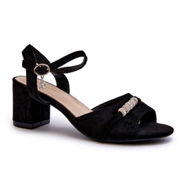 Vinceza Sandalias ecológicas para mujeres en la publicación con decoraciones negras negro 1