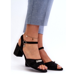 Vinceza Sandalias ecológicas para mujeres en la publicación con decoraciones negras negro 2