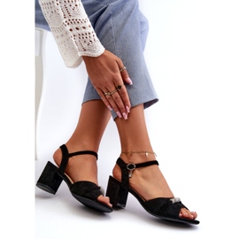 Vinceza Sandalias ecológicas para mujeres en la publicación con decoraciones negras negro 3