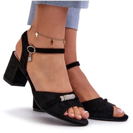Vinceza Sandalias ecológicas para mujeres en la publicación con decoraciones negras negro 4