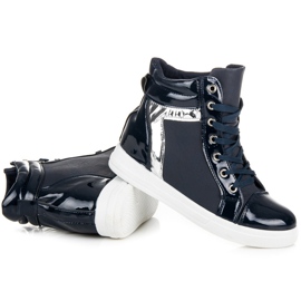 Emaks Deportivas lacadas azul 3