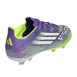 Adidas F50 Elite FG JR JH7714 Zapatos de fútbol violeta 2