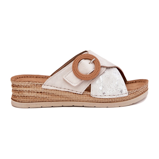 Godas para mujeres con una abrazadera decorativa de INBLU RV000012 beige 5