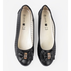 Shelvt Bombas de cuña abiertas negro 3