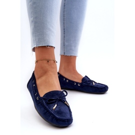 Mocasines azul marina ecológica de la fiesta de mujeres 3