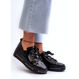 S.Barski CACHA -UP ZAPATOS DE MUJER EN LA PLATAFORMA DE NATUROSO S. BARSKI LR620 NEGRO 2