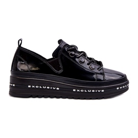 S.Barski CACHA -UP ZAPATOS DE MUJER EN LA PLATAFORMA DE NATUROSO S. BARSKI LR620 NEGRO 4