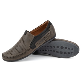 Olivier Mocasines hombre piel calada 0525 oliva verde 2 Olivier Mocasines hombre piel calada 0525 oliva verde 2