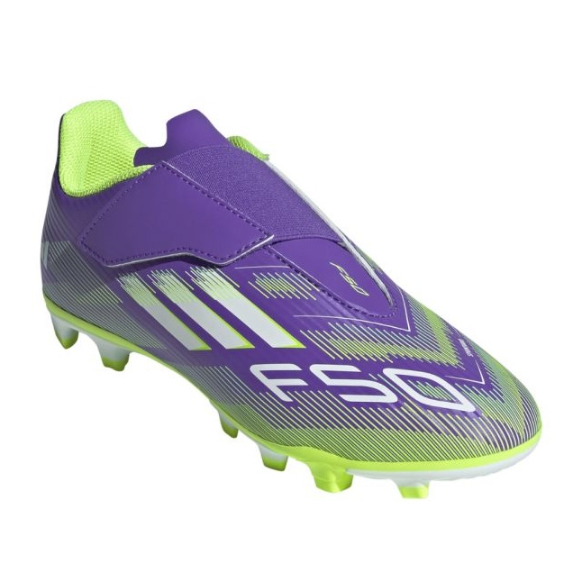 Adidas F50 Club H&amp;L FG/MG JR JI0036 Zapatos de fútbol violeta 2