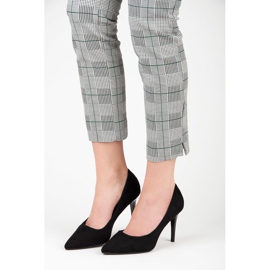 Tacones de ante negro 6