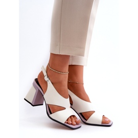 S.Barski Sandalias Tacón Alto Mujer Blanco D&A MR38-153 3 S.Barski Sandalias Tacón Alto Mujer Blanco D&A MR38-153 3