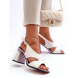 S.Barski Sandalias Tacón Alto Mujer Blanco D&A MR38-153 4 S.Barski Sandalias Tacón Alto Mujer Blanco D&A MR38-153 4