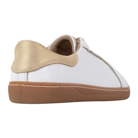 Olivier Zapatillas de cuero de cuero para mujeres blancas Aura descalzo | Zapatos minimalistas clásicos, cero caída blanco 6