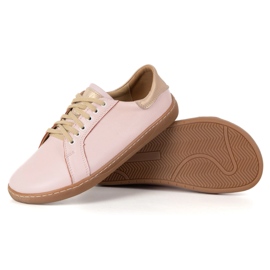 Olivier Aura: zapatillas minimalistas de moda de cuero descalzo para mujeres, cero caída rosado 6