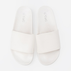 Shelvt Chanclas de playa blanca blanco 4