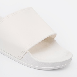 Shelvt Chanclas de playa blanca blanco 1