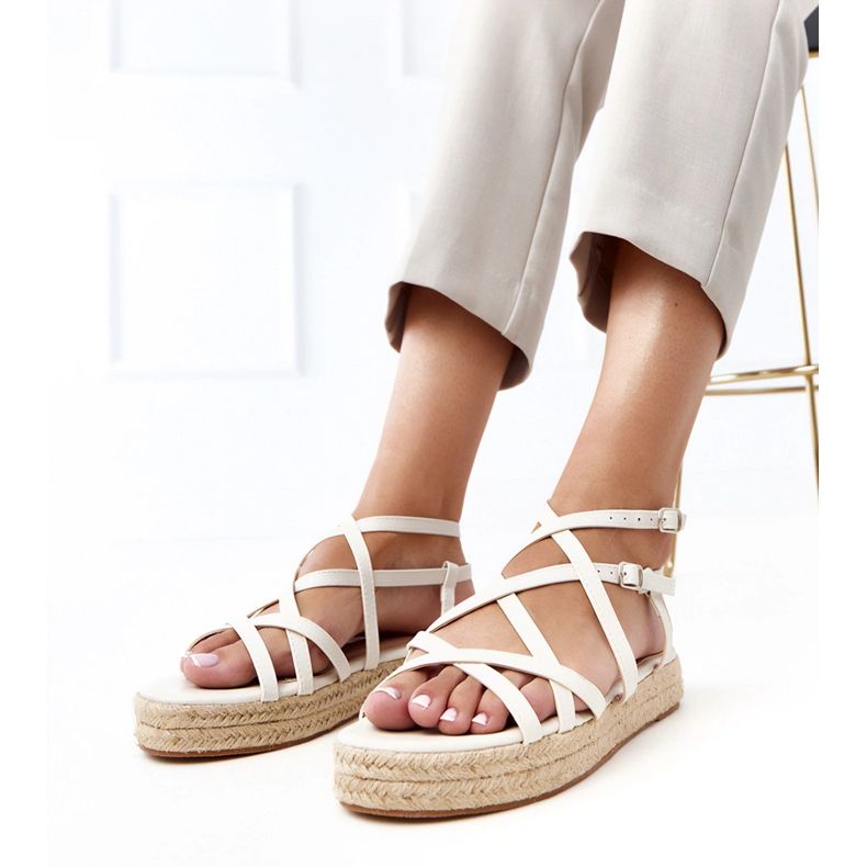 Sandalias de alparto beige en la plataforma Verata 1 Sandalias de alparto beige en la plataforma Verata 1