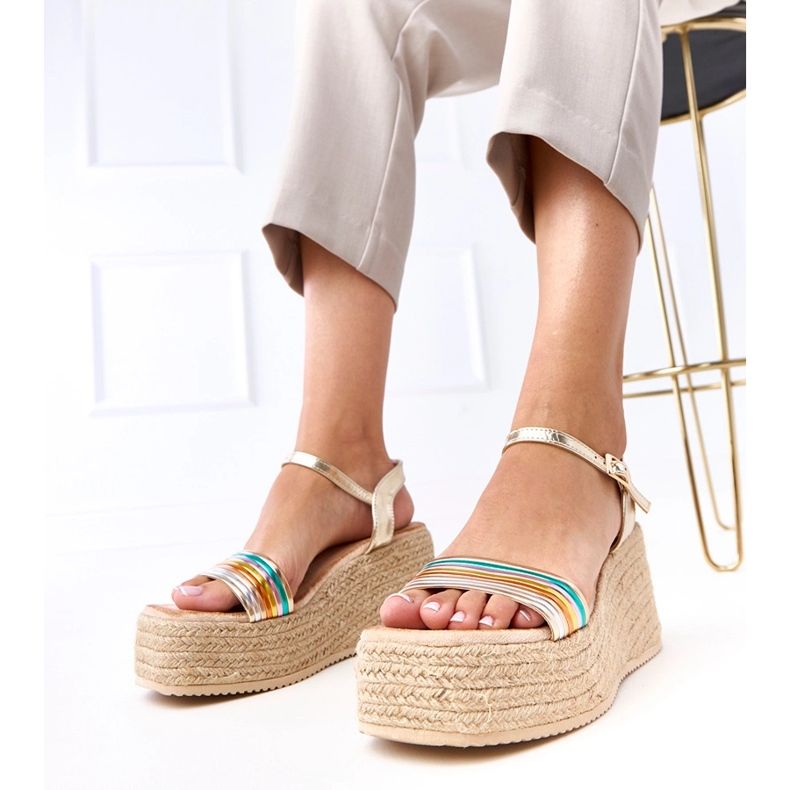 Sandalias de evadrilles multicolores en la plataforma Solora 1