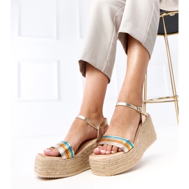 Sandalias de evadrilles multicolores en la plataforma Solora 3